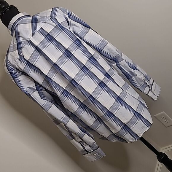 American  Rag sz L 100% cotton button front shirt NWOT - Picture 5 of 9